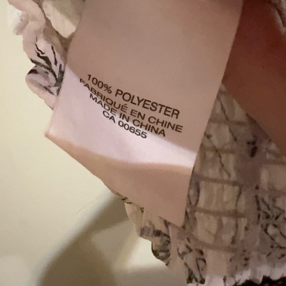 Floral Ruffle Top - Cream and Black - Picture 4 of 9